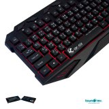 Tsunami GK-03 3 Colors LED Breathing Backlight Gaming USB Wired Keyboard